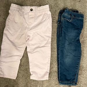 Light pink and Blue 12mo boy jeans